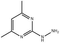 2-Hydrazino-4,6-dimethylpyrimidine Struktur