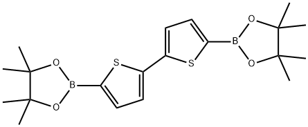 2,2'-Bithiophene-5,5'-diboronic acid bis(pinacol) ester Struktur