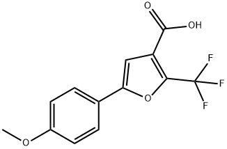5-(4-METHOXYPHENYL)-2-(TRIFLUOROMETHYL)-3-FUROIC ACID Structure