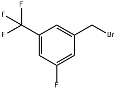3-フルオロ-5-(トリフルオロメチル)ベンジルブロミド 化学構造式