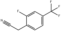 2-FLUORO-4-(TRIFLUOROMETHYL)PHENYLACETONITRILE Structure