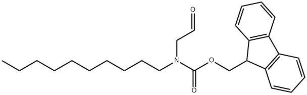 癸基(2-氧代乙基)氨基甲酸 9H-芴-9-甲基酯, 239088-22-3, 结构式