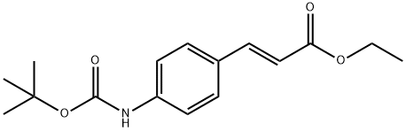 (E)-ETHYL 3-(4-(TERT-BUTOXYCARBONYLAMINO)PHENYL)ACRYLATE Structure