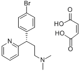 右旋溴苯那敏马来酸盐,2391-03-9,结构式