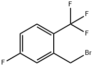 5-フルオロ-2-(トリフルオロメチル)ベンジルブロミド 化学構造式