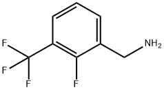 2-フルオロ-3-(トリフルオロメチル)ベンジルアミン 化学構造式