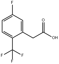 5-氟-2-(三氟甲基)苯乙酸 结构式