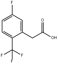 5-Fluoro-2-(trifluoromethyl)phenylacetic acid Structure