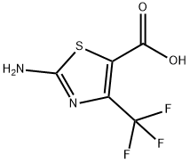 2-アミノ-4-(トリフルオロメチル)チアゾール-5-カルボン酸 化学構造式