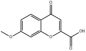 4H-1-BENZOPYRAN-2-CARBOXYLIC ACID, 7-METHOXY-4-OXO- 结构式