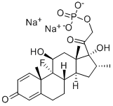 地塞米松磷酸钠,2392-39-4,结构式