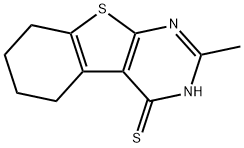 2-メチル-3,4,5,6,7,8-ヘキサヒドロベンゾ[4,5]チエノ[2,3-D]ピリミジン-4-チオン 化学構造式