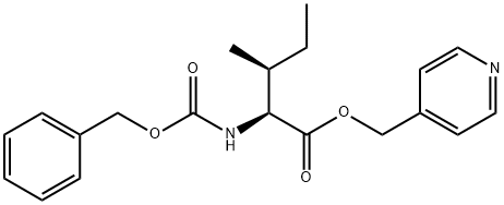N-[(Benzyloxy)carbonyl]-L-isoleucine (4-pyridylmethyl) ester Structure