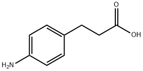 3-(4-氨基苯基)丙酸, 2393-17-1, 结构式