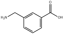 3-(氨甲基)苯甲酸, 2393-20-6, 结构式