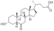 3Α-羟基-6K-5Β-胆甾烷-24-酸, 2393-61-5, 结构式