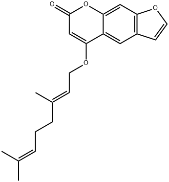 7H-Furo(3,2-g)benzopyran-7-one, 5-((3,7-dimethyl-2,6-octadienyl)oxy)-,  (E)-|