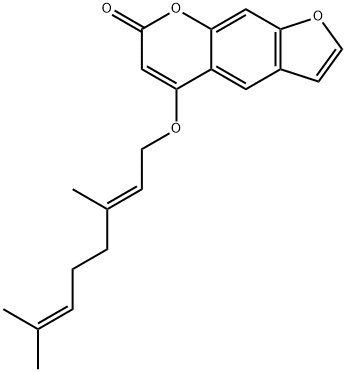 23930-02-1 7H-Furo(3,2-g)benzopyran-7-one, 5-((3,7-dimethyl-2,6-octadienyl)oxy)-,  (E)-