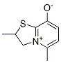 2,3-Dihydro-2,5-dimethylthiazolo[3,2-a]pyridinium-8-olate 结构式