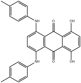 1,4-dihydroxy-5,8-bis[(4-methylphenyl)amino]anthraquinone , 23941-48-2, 结构式