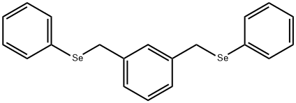 1,3-ビス[(フェニルセレノ)メチル]ベンゼン 化学構造式