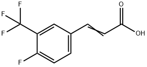 4-氟-3-三氟甲基肉桂酸,239463-90-2,结构式