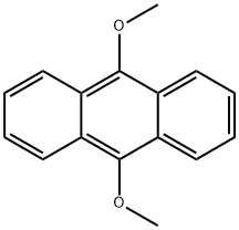 9,10-ジメトキシアントラセン 化学構造式