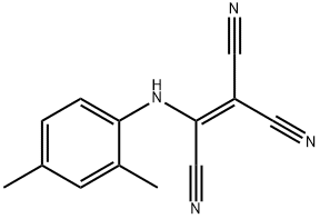 2-(2,4-Xylidino)-1,1,2-ethenetricarbonitrile Structure