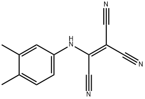 2-(3,4-Xylidino)-1,1,2-ethenetricarbonitrile Struktur