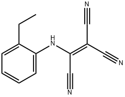 2-(2-Ethylanilino)-1,1,2-ethenetricarbonitrile Struktur