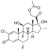2-chloro-6alpha,9-difluoro-11beta,17,21-trihydroxy-16alpha-methylpregna-1,4-diene-3,20-dione 21-acetate|卤米松杂质2
