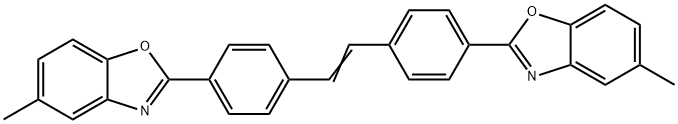 4,4'-Bis(5-methyl-2-benzoxazolyl)stilbene Structure