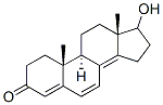 17-hydroxy-4,6,8(14)-androstatriene-3-one Struktur