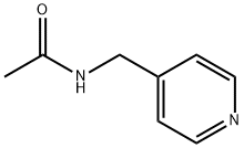 N-(4-ピリジニルメチル)アセトアミド 化学構造式