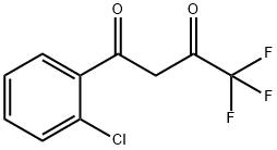 1-(2-クロロフェニル)-4,4,4-トリフルオロブタン-1,3-ジオン 化学構造式