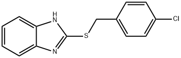2-(4-CHLOROBENZYLTHIO)-1H-BENZO[D]IMIDAZOLE, 23976-76-3, 结构式