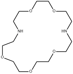 1,4,7,13,16,19-ヘキサオキサ-10,19-ジアザシクロヘニコサン 化学構造式