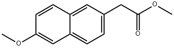 methyl 6-methoxynaphthalene-2-acetate Structure