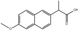 (+/-)-2-(6-METHOXY-2-NAPHTHYL)PROPIONIC ACID Structure