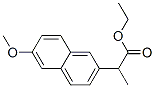 Ethyl 2-(6-methoxy-2-naphthyl)propanoate 化学構造式