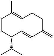germacreneD,1-methyl-5-methylene-8-(1-methylethyl)-1,6-cyclodecadiene, 23986-74-5, 结构式