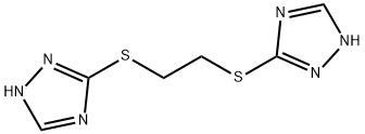 1,2-ビス(4H-1,2,4-トリアゾール-3-イルチオ)エタン 化学構造式