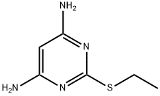 2-(乙硫基)-4,6-二氨基嘧啶 结构式