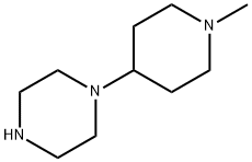 1-(1-メチル-4-ピペリジル)ピペラジン 化学構造式