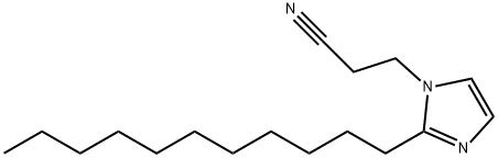 1-(2-CYANOETHYL)-2-UNDECYLIMIDAZOLE Structure