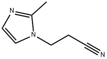 1-氰乙基-2-甲基咪唑, 23996-55-6, 结构式