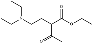ethyl 2-[2-(diethylamino)ethyl]acetoacetate  Struktur