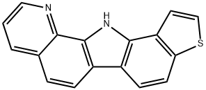 12H-Pyrido[2,3-a]thieno[2,3-i]carbazole 结构式