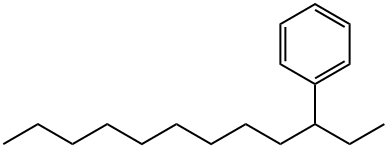 3-苯基十二烷,2400-00-2,结构式