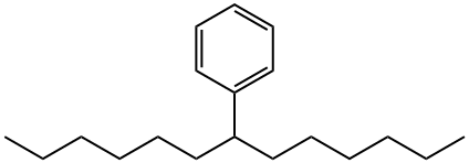 Tridecane, 7-phenyl- Structure